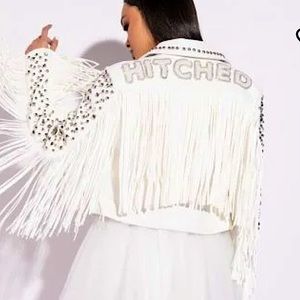 Bridal “Hitched” Studded Fringe Leather Jacket